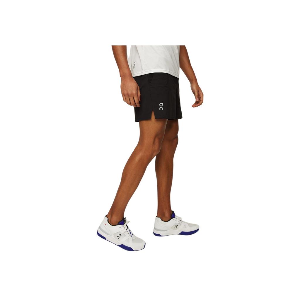 On Running Essential Shorts Solid Color Mid Waist Elastic Letter Slim Fit Casual Shorts Men Shorts Black 1ME11520553