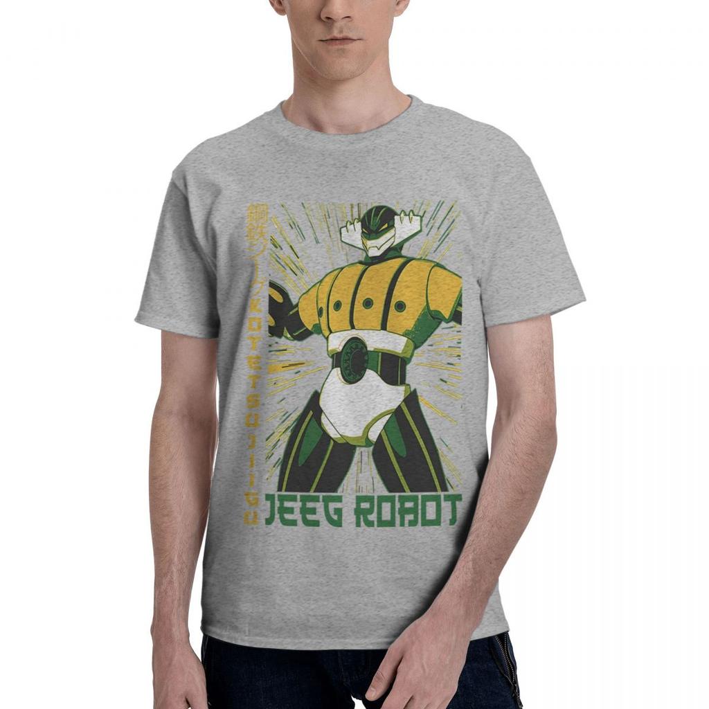 Kotetsu Jiigu Jeeg Robot 100 Cotton Casual Breathable Confortable Anime High End Mens Clothing Clothes Men