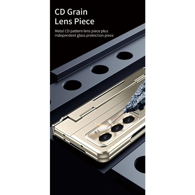 Slim Hard Case for Samsung Galaxy Z Fold 6 5 4 3 Stand Hinge Protective Film Cover Pen Holder Foldable