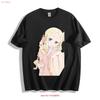 Re Zero Beatrice Tea Time Tasting T Shirt Cat Plushie Design  Vintage Washed Designer Clothes Slightly Breathable Graphic