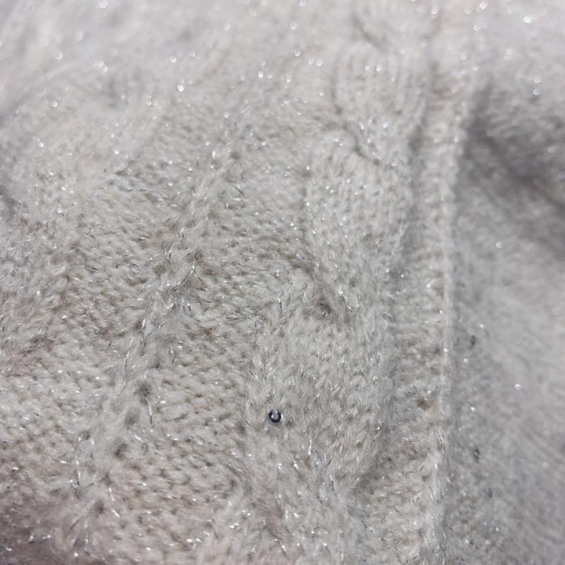 Dámské podzimní a zimní pletené vesty s kulatým límcem s kroucenými flitry