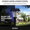 Portable Solar Bug Zapper Outdoor Indoor Waterproof Mosquito Killer Lamp Cordless Mosquito Insect for Patio, Backyard, Camping