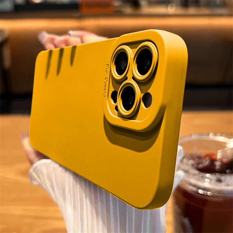 

Жидкий силиконовый чехол для телефона с квадратными ангельскими глазками для iPhone 14 13 12 11 Pro Max Mini XS XR X 8 7 Plus SE2 14Pro Max 13Mini 12Pro 6 6s, мягкий тонкий чехол iPhone 12 Pro Max жёлтый