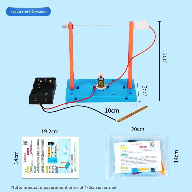 Diy Science Experiment Kit With Light And Dark Lamp For Student Learning