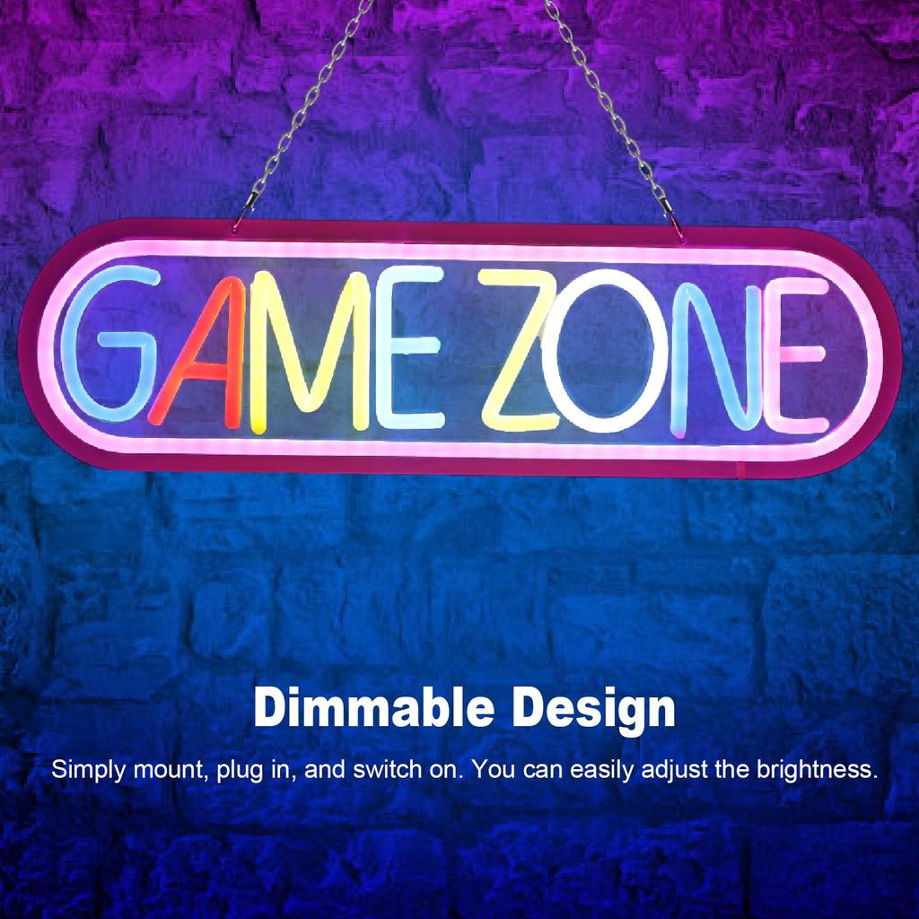 Gaming LED Neon Light Wall Decor Game Room Atmosphere Lamp Teen Boys Room Decoration