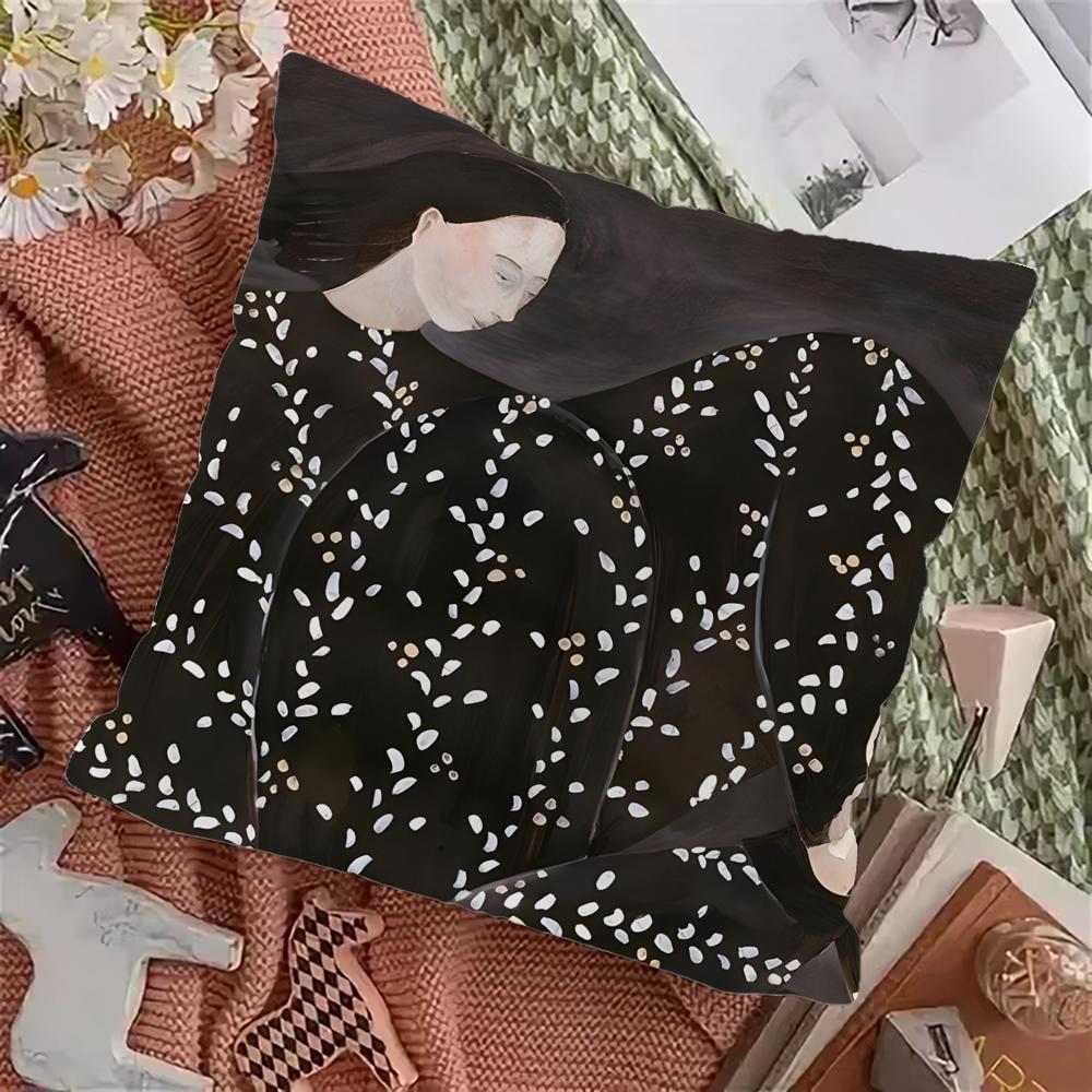 Abstract Woman Artwork Pillow Case Pillowcase Home Sofa Cushions Car Cushions Pillowcover Office Pillowshell Pillow