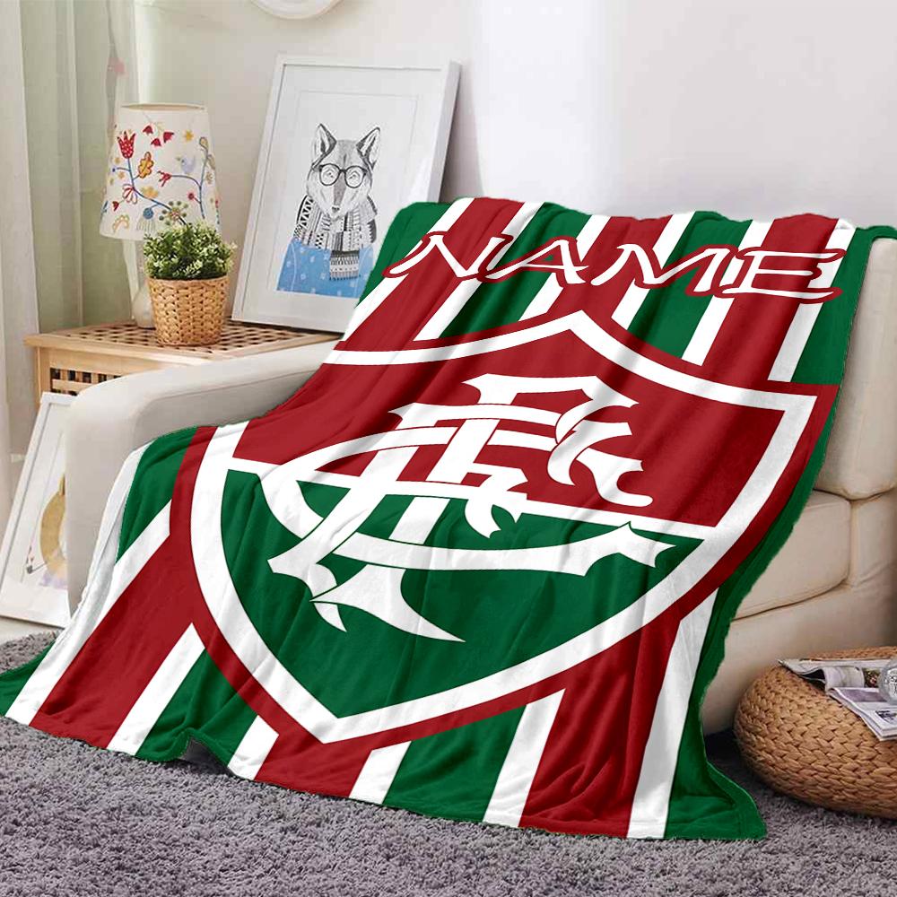 Custom Name AC Milan Crest Blanket for Couch & Bed, Plush Cozy Fuzzy Blanket Super Soft & Warm Blankets for Fall and Winter. 0908274