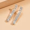 Women Chain Crystal Tassel Earrings Necklace Jewelry Set Wedding Banquet Party Holiday Gift
