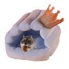 Hamster Nest Cozy Half-Pack Small Crown Design Rebound Non-deformation Warm Hamster Squirrel Parrot House for Small Pets
