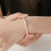 Ethnic Style Cloisonne Bangle Flower Pattern Hand Bracelet Charming Open Bangle  Women Jewelry
