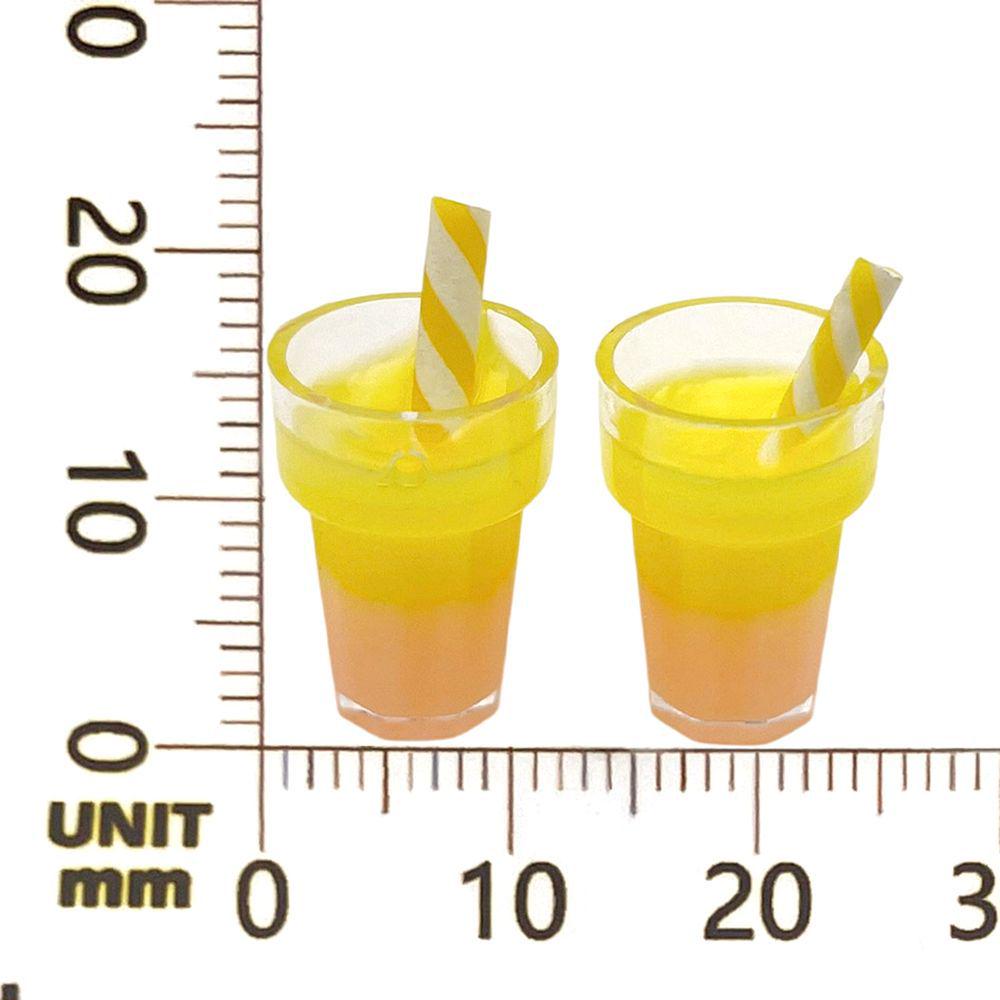 10-Color Resin Pearl Bubble Tea Charm for DIY Jewelry