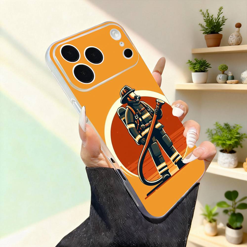 

Fireman F-Firefighter For iPhone 17,16,15,14,13,12,11,Pro,Max,Plus,Mini,SE4,E Magnetic For Magsafe Wireless Phone Case iPhone14Pro