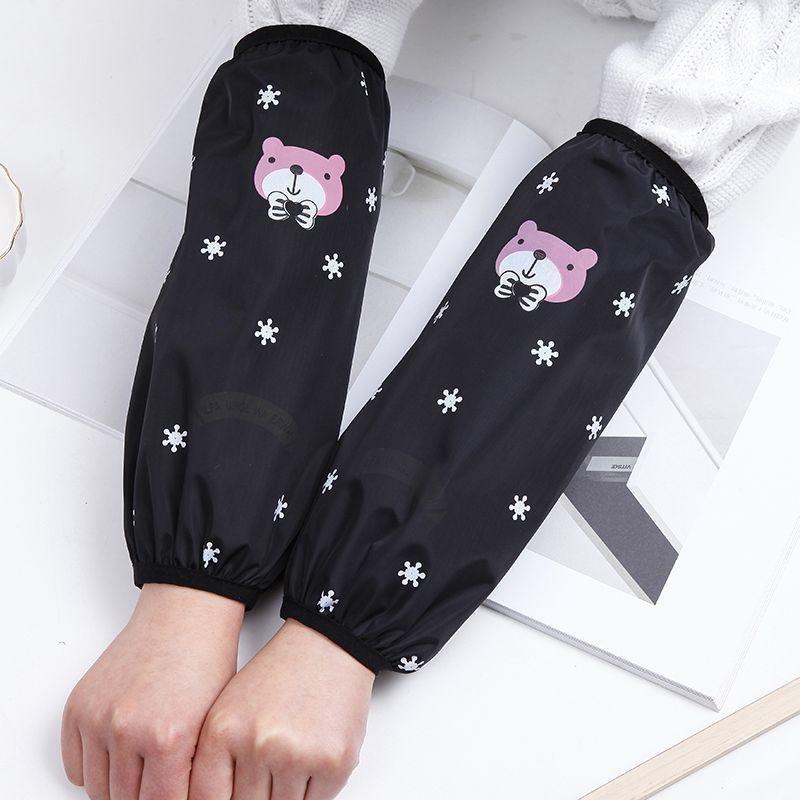 Waterproof & Oilproof Women's Sleeves: Autumn Winter Anti-Stain Protective Cuffs for Kitchen & Housework