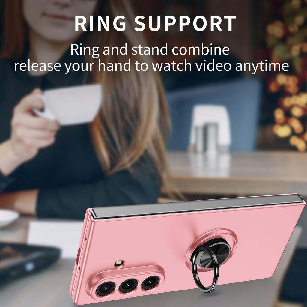 For Samsung Galaxy Z Fold 7 6 5 4 3 360° Rotatable Magnetic Ring Foldable Shockproof Phone Case