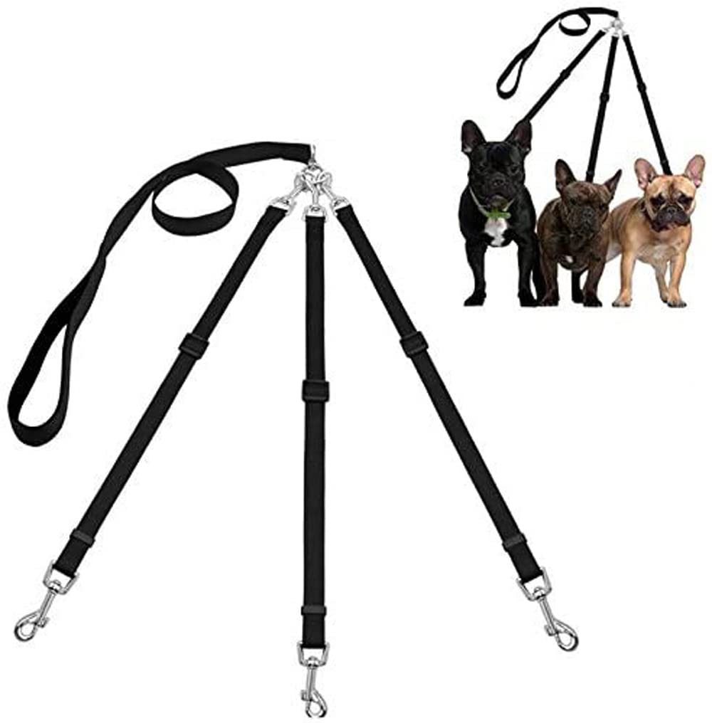 TIYEP Dog Leash for 3 Adjustable Suitable for Medium and Small Lightweight Pet Supplies Three-Dog Leash, Dogs, Rope, Dogs, Popular, Convenient,