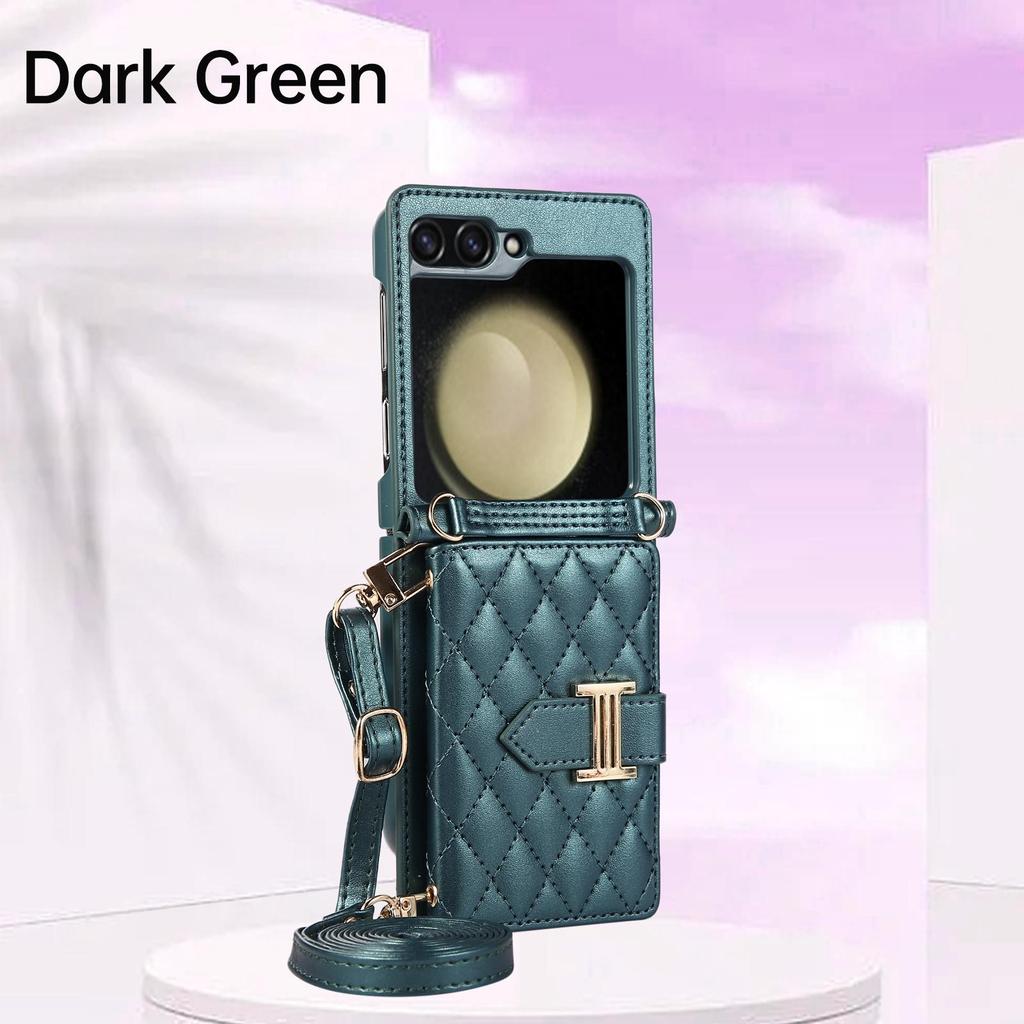 Card Wallet Leather Phone Case for Samsung Galaxy Z Flip3 5G for Galaxy Z Flip4 5G for Galaxy Z Flip5 5G Back Protection Cover