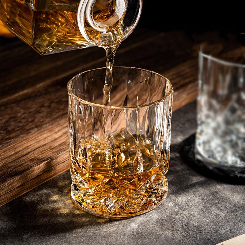 Shangqi Amber Glass Tumbler Set