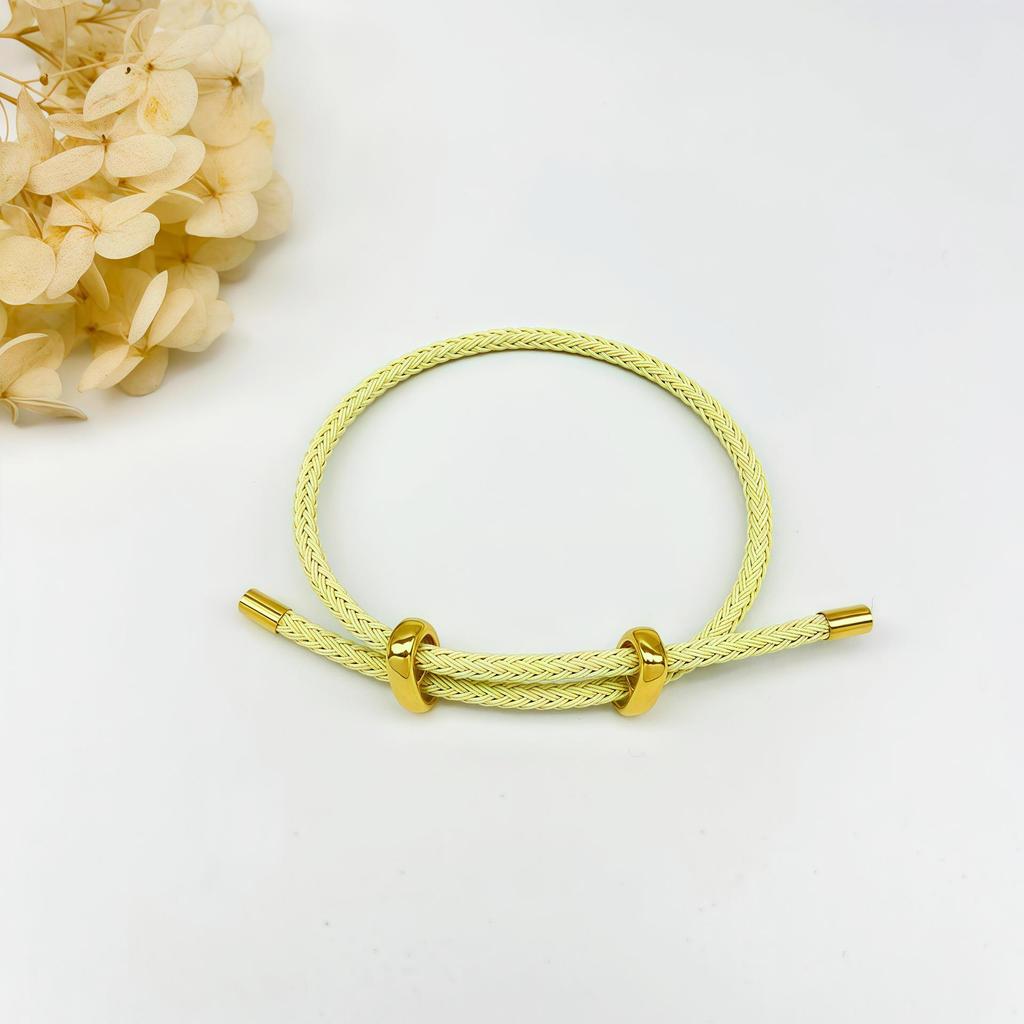 DIY Verstellbares Perlenarmband aus Stahldraht mit 8-Figur-Schnalle