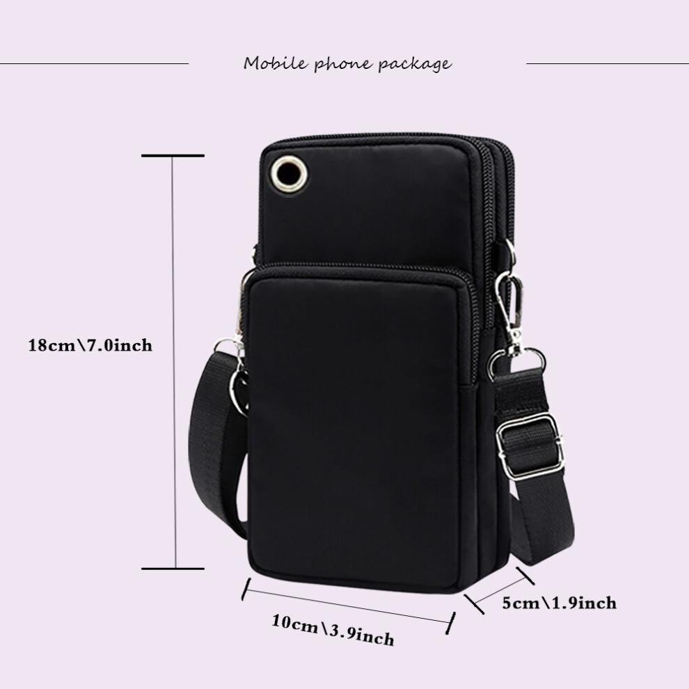 Waterproof Unisex Mobile Cell Phone Bags Outdoor Sports Wristlets Bag for IPhone/Samsung Cell Case Mini Wallet Shoulder Pouch