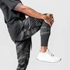 Men Pants Thin Side Zippered Pockets Drawstring Elastic Waist Slim Fit Camouflage Print Ankle-banded Quick Dry Gym Traning Jogging Sweatpants