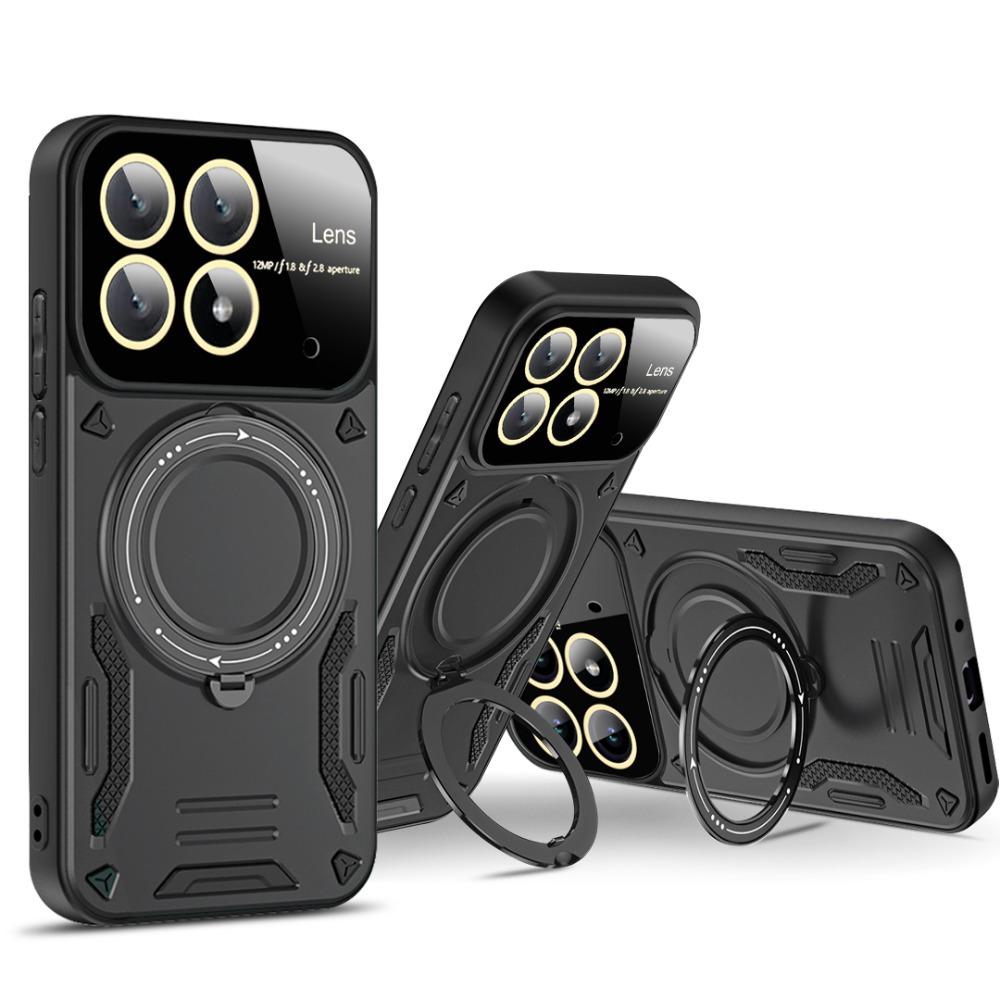Magnetic Ring Holder Case for Redmi A3 Note 13 Pro Plus 4G 5G Xiaomi Poco X6 Pro X6 13T Stands Magsafe Len Full Mirror Shockproof Cover