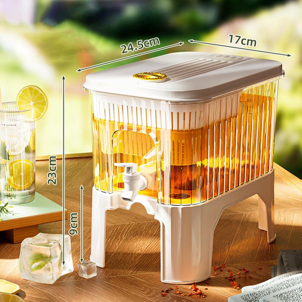 Dzbanek na wodę 5L z kranikiem, Dystrybutor napojów mrożonych do codziennego użytku i na kemping