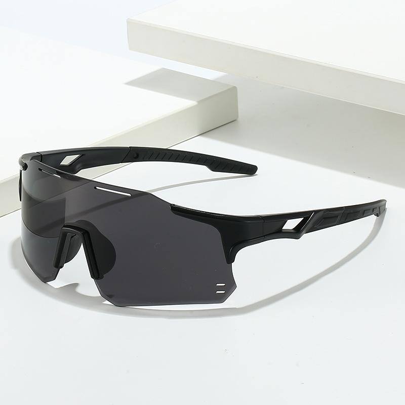 Cycling sunglasses men s outdoor sports one-piece windproof glasses large frame