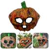 Kreativita Halloweenská dýňová maska Realistická maska na půl obličeje Halloweenská cosplay maska Vánoce