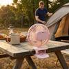 USB Rechargeable Rechargeable Silent Fan Light High Airflow USB Charging Quiet Fan  Outdoor Camping