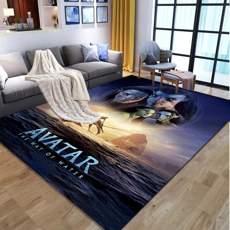 Avatar Pattern Rug, Indoor/Outdoor Mat, for Picnic, Gameroom, Bedroom, Office, Living Room, Home Decor Carpet, Birthday Gift