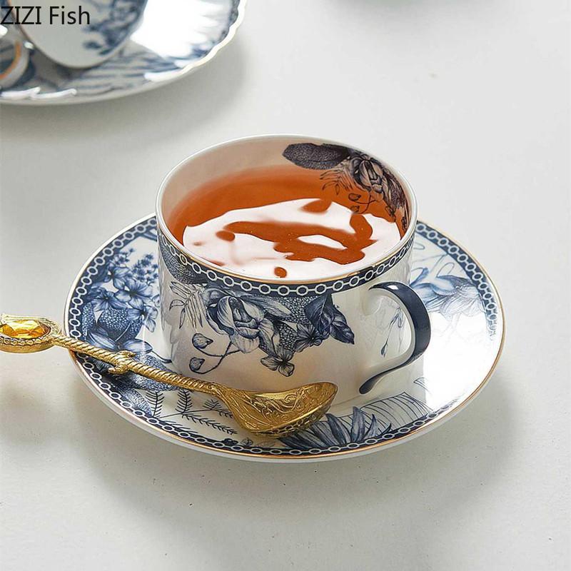 Simple Coffee Cup Ceramic Mug and Teapot Creative Office Afternoon Tea Latte Milk Coffee Cup Set British Home Beverage Gift