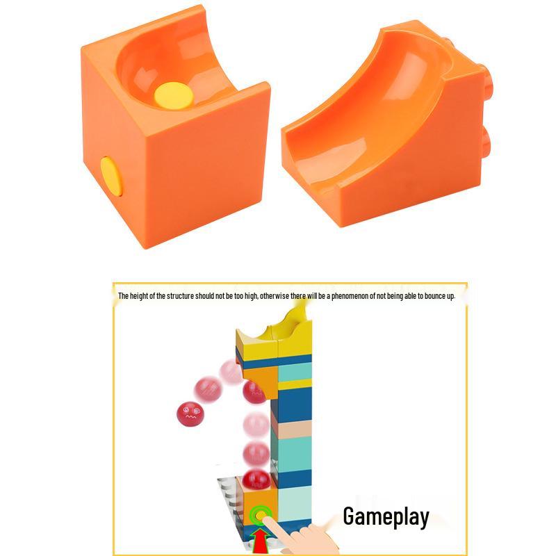 Large Lego-Compatible Ball Track & Piano Building Toy Accessories