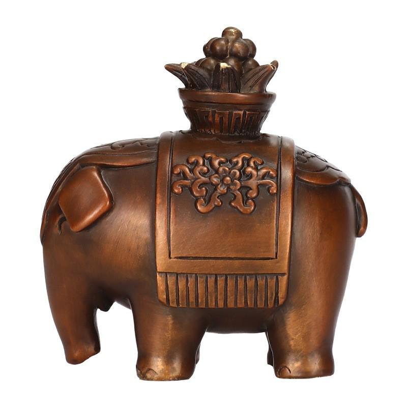 

Brass Elephant Figurine: Wealth-Attracting Copper Gift for Home or Office