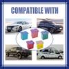 10PCS Jcase Fuse Kit, Box Shaped Micro Cartridge Fuses Kit, Compatible with Toyota Chevy Ford Nissan (20A/30A/40A/50A/60A, Low)