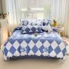 Washed Cotton Bedding Four-piece Set, Quilt Cover, Bed Sheet, Dormitory Three-piece Set