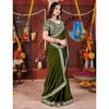 Elegante Designer-Sarees für Damen Premium Rangoli-Stoff mit verziertem Rand, Leichte und stilvolle ethnische Kleidung - Perfekt für Partys,