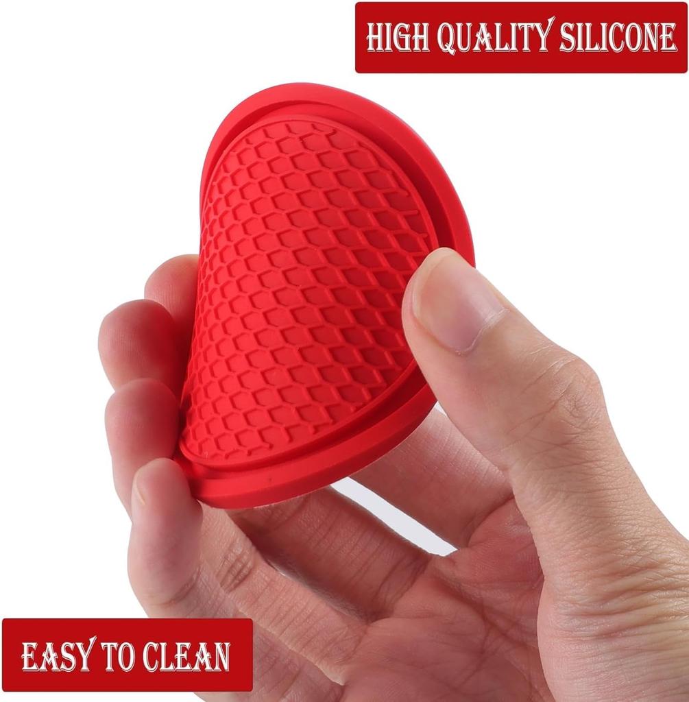 Car Cup Universal Cup Holder Embedded in Ornament Coaster Car Interior Accessory Coaster, Non-Slip (4 Pieces), (Red)