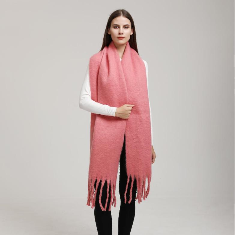 Fashion Cashmere Scarf For Women Winter Scarf Shawls Thick Blanket Solid Female Shawls Wraps Soft Bufanda Poncho Scarves Stole