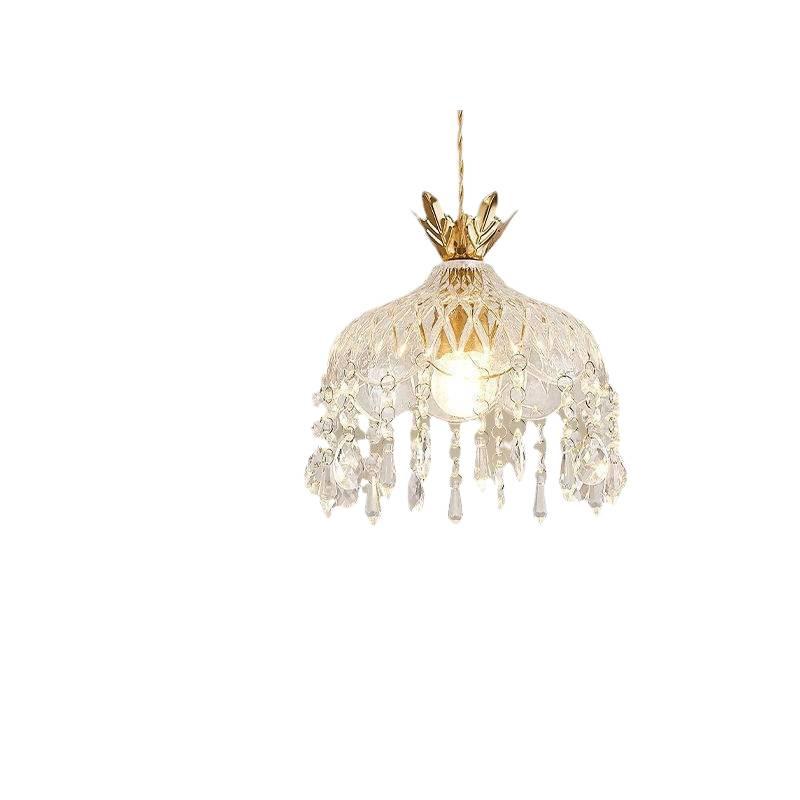 Vintage French Crystal Pendant Light for Entrance, Hallway, Balcony, Bedside, and Bar