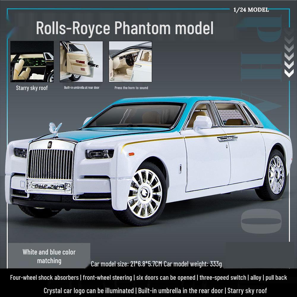 Zhi 1:24 Phantom Starry Sky Alloy Toy Car with Sound & Light, Pull Back Action, and 6 Openable Parts