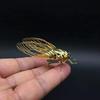 Exquisite Zink-Zinklegierung Tierstatue Mini Vintage Insektenskulptur Kreative Zikadenfigur Teeverkostung