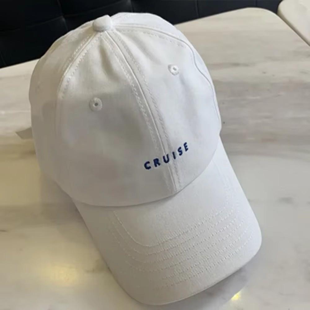 Korean Girl Baseball Hat Solid Color Outdoor Sun Visors Hat Fashion Peaked Cap for Women