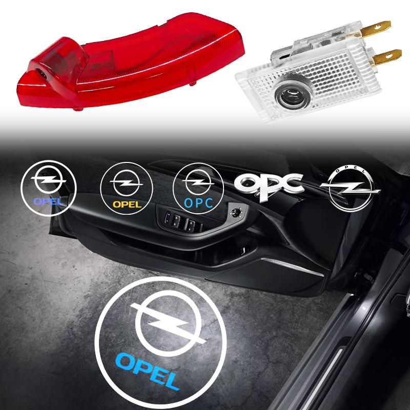 2 pieces LED Car Door Lights Welcome Light Emblem Logo Lamps For Opel Insignia A B 2009-2017 Antara 2008-2018 car accessories FG8