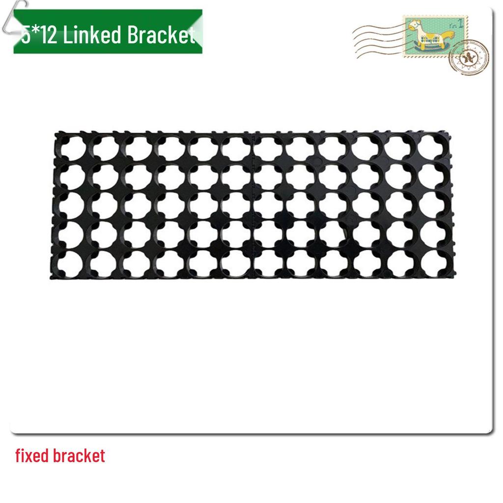18650 Lithium Battery Pack Bracket for 1-6 Cells, 18.4mm Holes