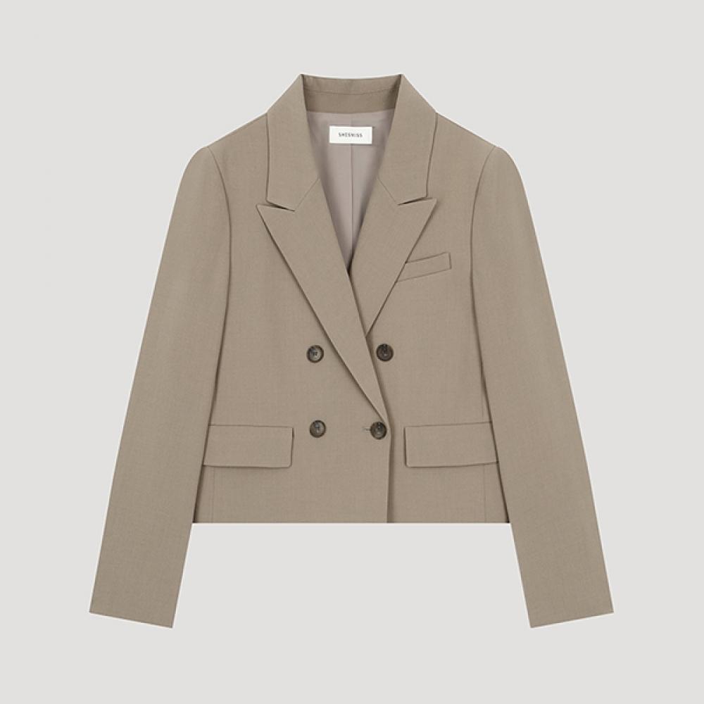

She S miSS Укороченная куртка с двумя пуговицами SwSjko31010 Gb gray beige/44