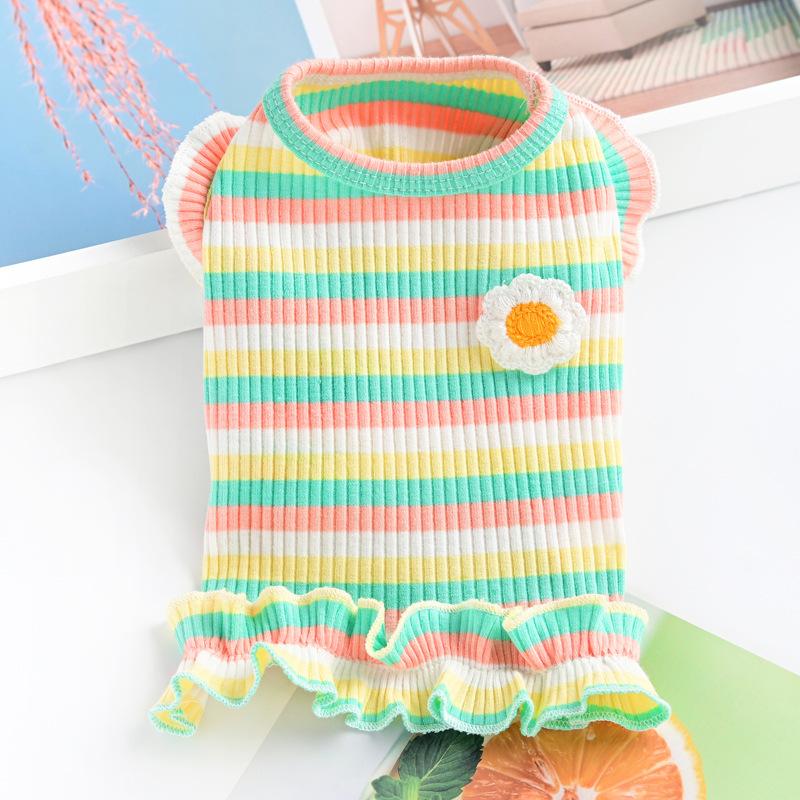 

Pet Clothing Dog Cat Clothing Small Dog Pomeranian Teddy Vest Skirt Spring Summer XXL