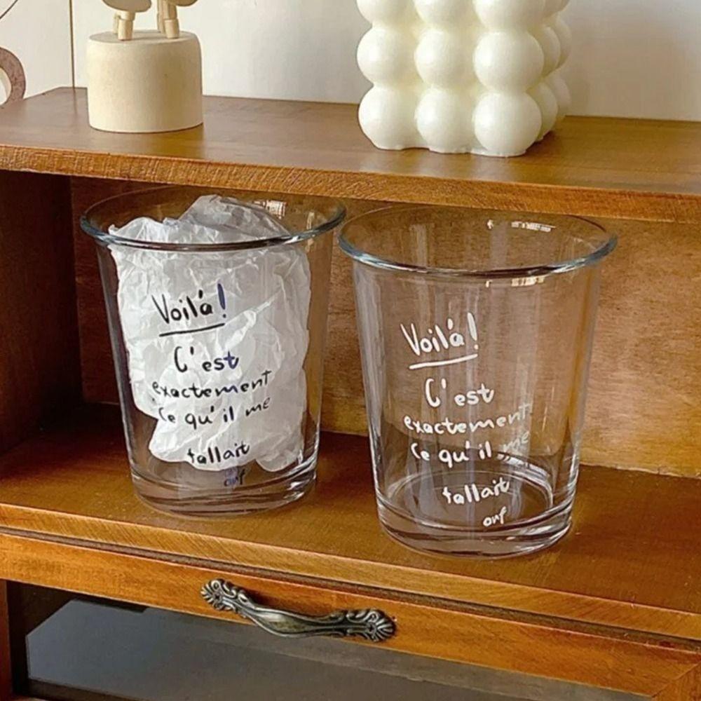 350ML Glass Cup Transparent Classic Glass Drinkware Creative Daily Water Cup