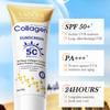 Crema Solare al Collagene per Viso Corpo SPF50+ Protezione Solare Isolamento UV Protezione Solare Proteina Attiva Lunga Durata Non Grassa Skincare 40g