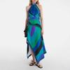 2025 Printed Halter Backless Top & Irregular Skirt Two-Piece Set