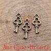 Classic Key Shaped Charms Pendant For Bracelet Necklace Jewelry Making Craft Findings
